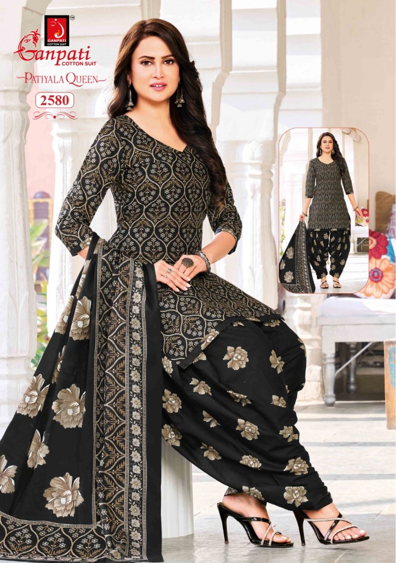 Patiyala Queen Vol 14 By Ganpati Cotton Printed Dress Material